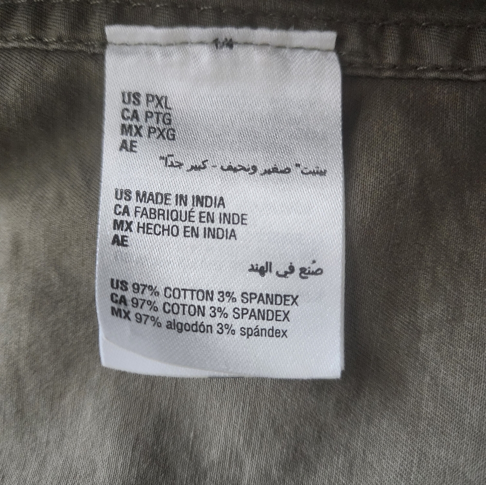 Style & Co Petite XL Olive Green Women's Utility Jacket GUC - Picture 8 of 13